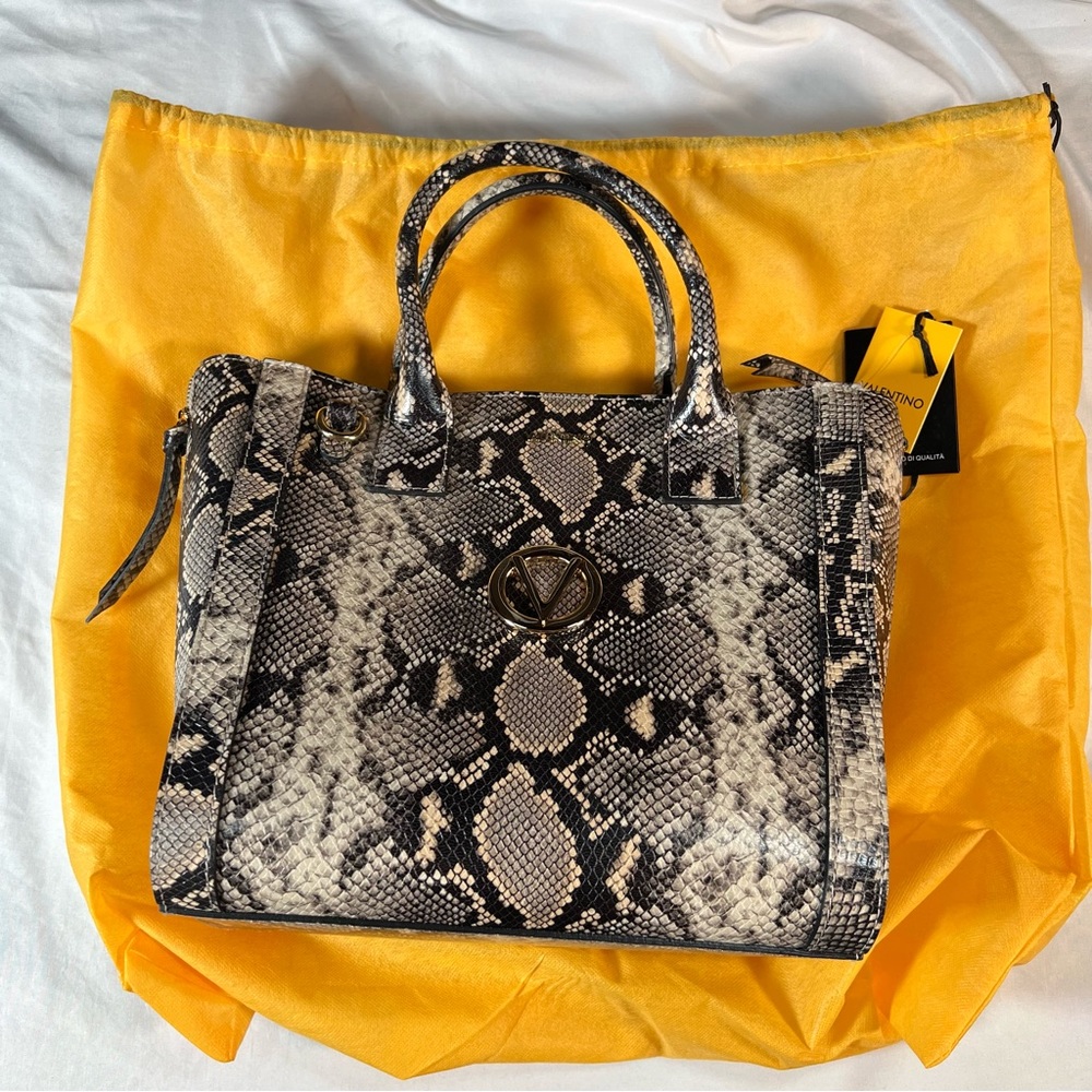 Valentino Charmon Python Satchel - image 1